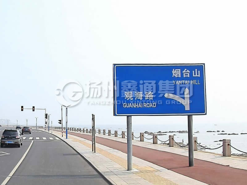 BZG-015，交通標(biāo)志桿，雙柱標(biāo)志桿