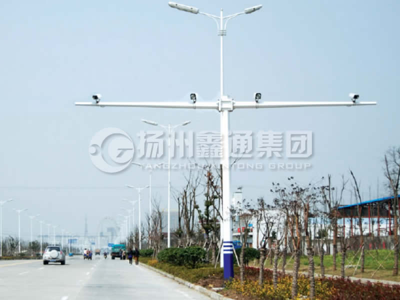 DJG-004，電子警察桿，T型八棱電警桿