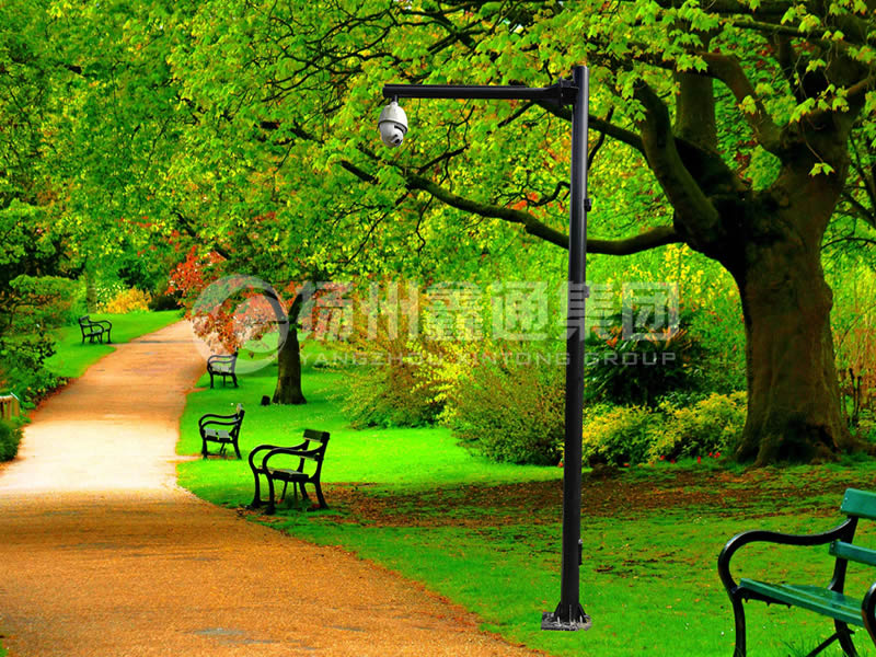 DJG-026，電子監(jiān)控桿，公園監(jiān)控桿