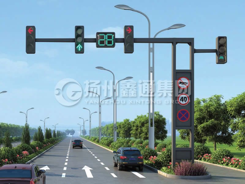 XHDG-006，錐形懸臂框架信號(hào)燈桿